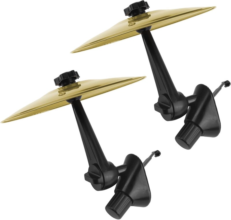 Ulker 2PCS Car Crash Cymbal Air Vent, Car Symbol Mini Drum Set for Car Dashboard, Fun Music Accessory for Drummers And Music Lovers, Easy Clip-On Drum Cymbals, Gifts for All Types of Vehicles - Image 1